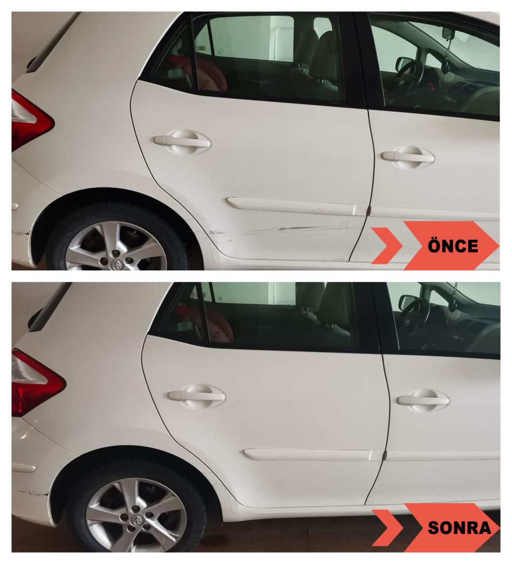 Toyota Yaris Sağ Arka Kapı Boyasız Onarım