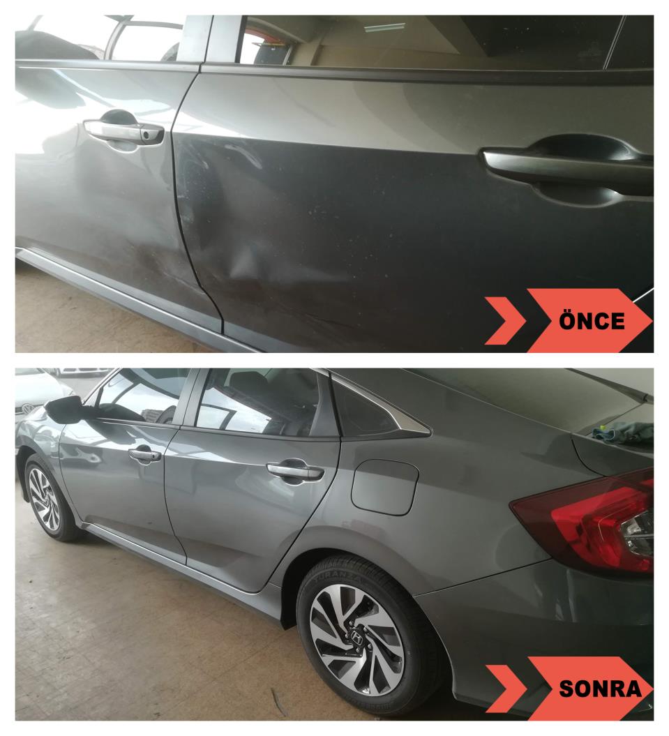 Honda Civic Sol Yan Boyasız Onarım