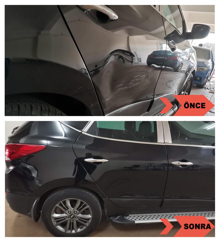 Hyundai Tucson Sağ Arka Kapı Boyasız Onarım